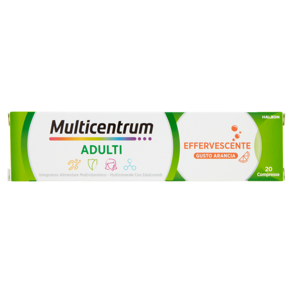Multicentrum Adulti Vitamina A, C, Fosforo Integratore Multivitaminico Completo 20 cpr Eff 90 g