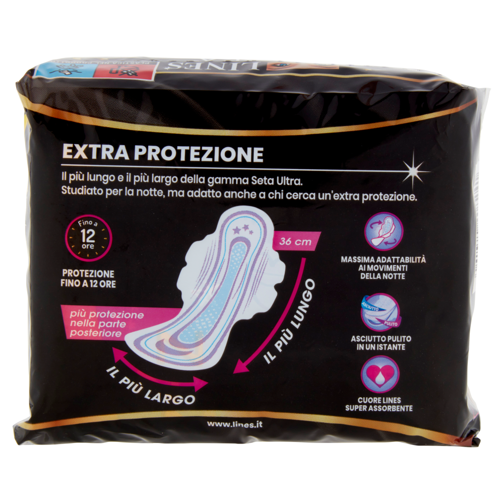 Lines Seta ultra extra con ali 9+1 pz