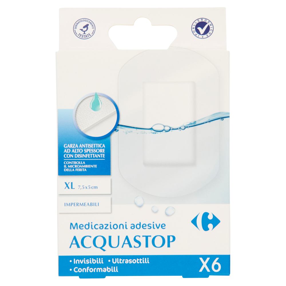 Carrefour Acquastop Medicazioni adesive XL 6 pz