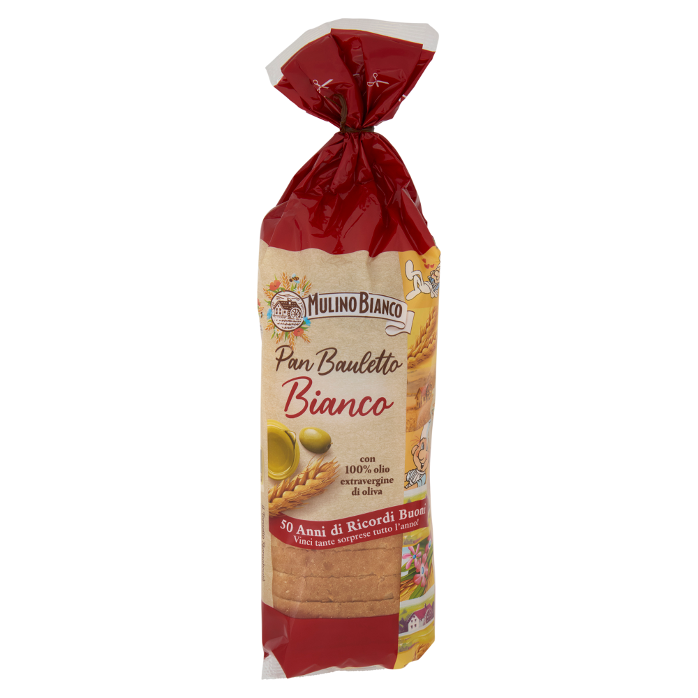 Mulino Bianco Pan Bauletto Bianco Pane Ideale per Panini 400g