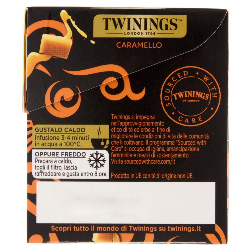 Twinings Caramello Tè Nero aromatizzato 25 filtri The 50 g