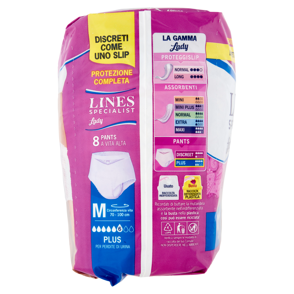 Lines Specialist Lady Pants Plus Tg.M 8 pz