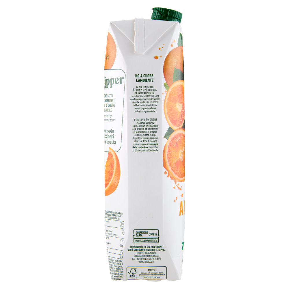 Zuegg Skipper Arancia Senza zuccheri aggiunti 1000 ml