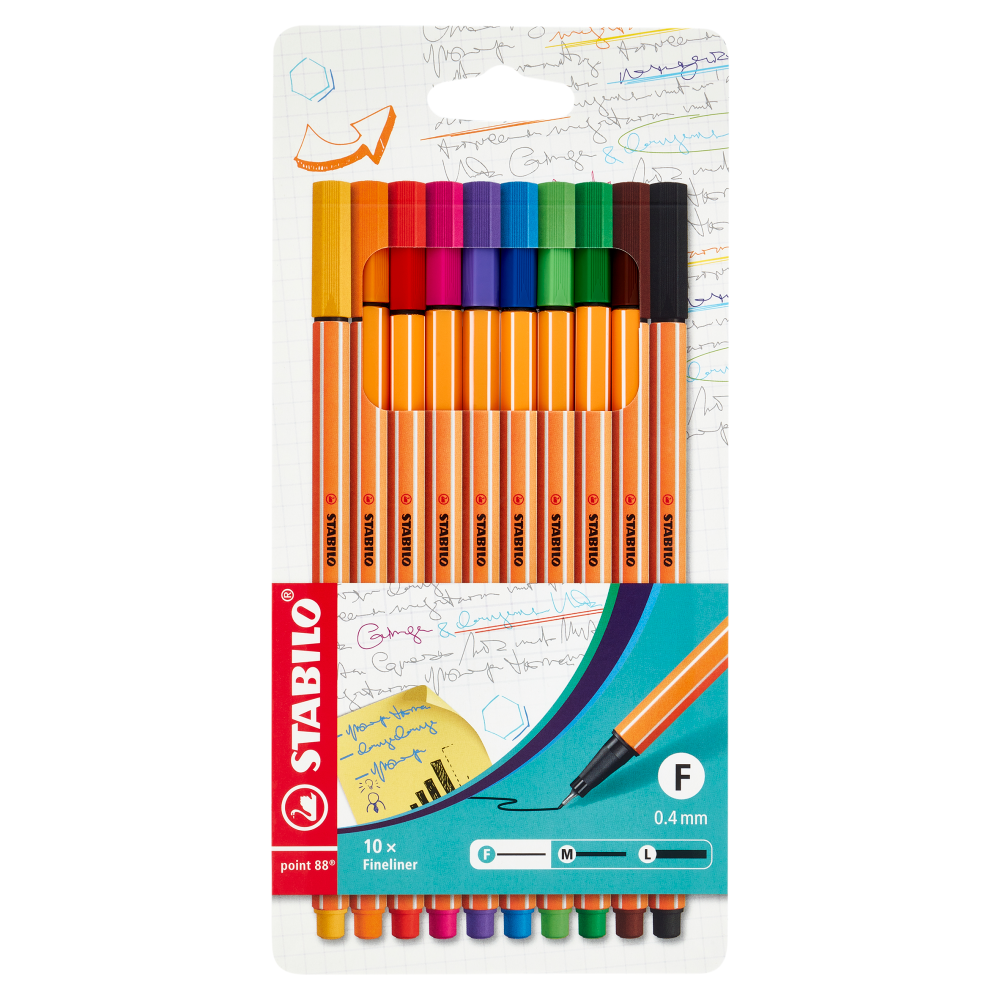 STABILO point 88 penna fineliner - astuccio da 10 pz.