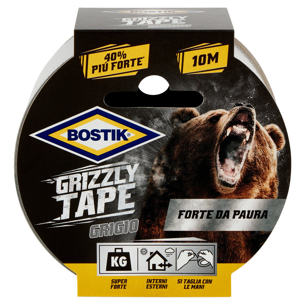 Bostik Grizzly Tape Grigio 10 M