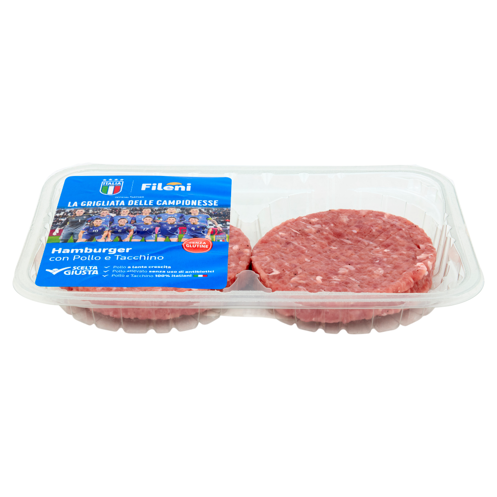 Fileni Hamburger con Pollo e Tacchino 0,200 kg