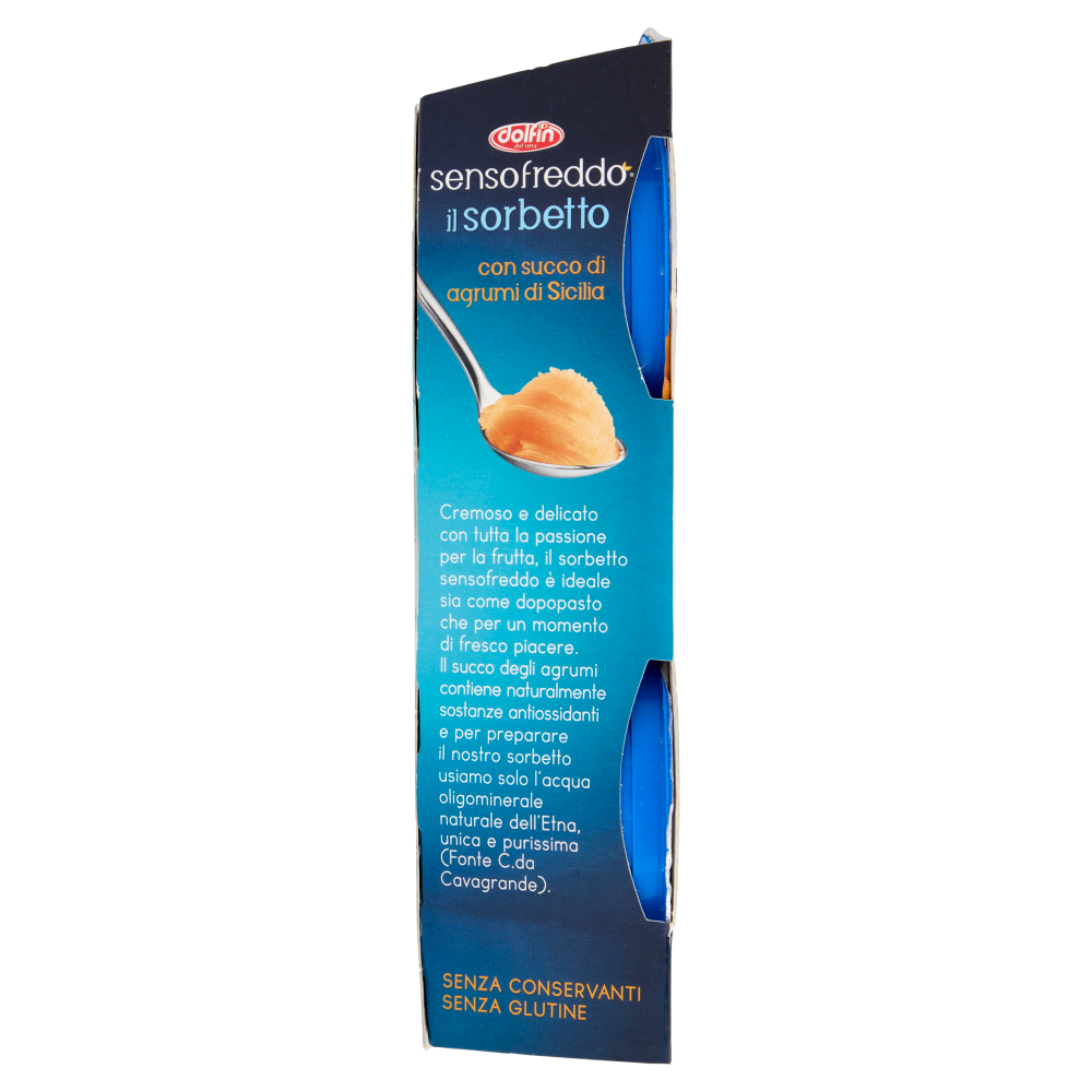 dolfin sensofreddo il sorbetto con succo di agrumi di Sicilia 2 x 100 ml