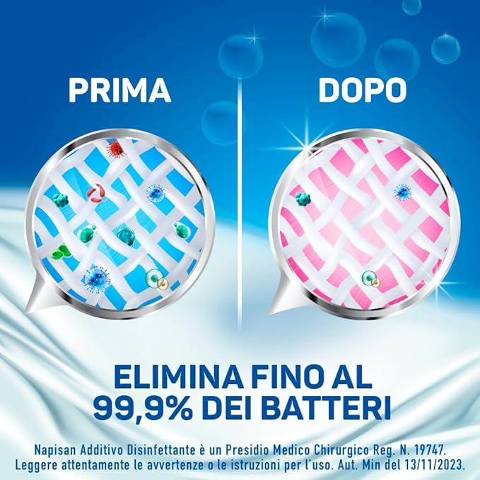 Napisan Additivo Bucato Disinfettante Liquido Primavera 2,2L