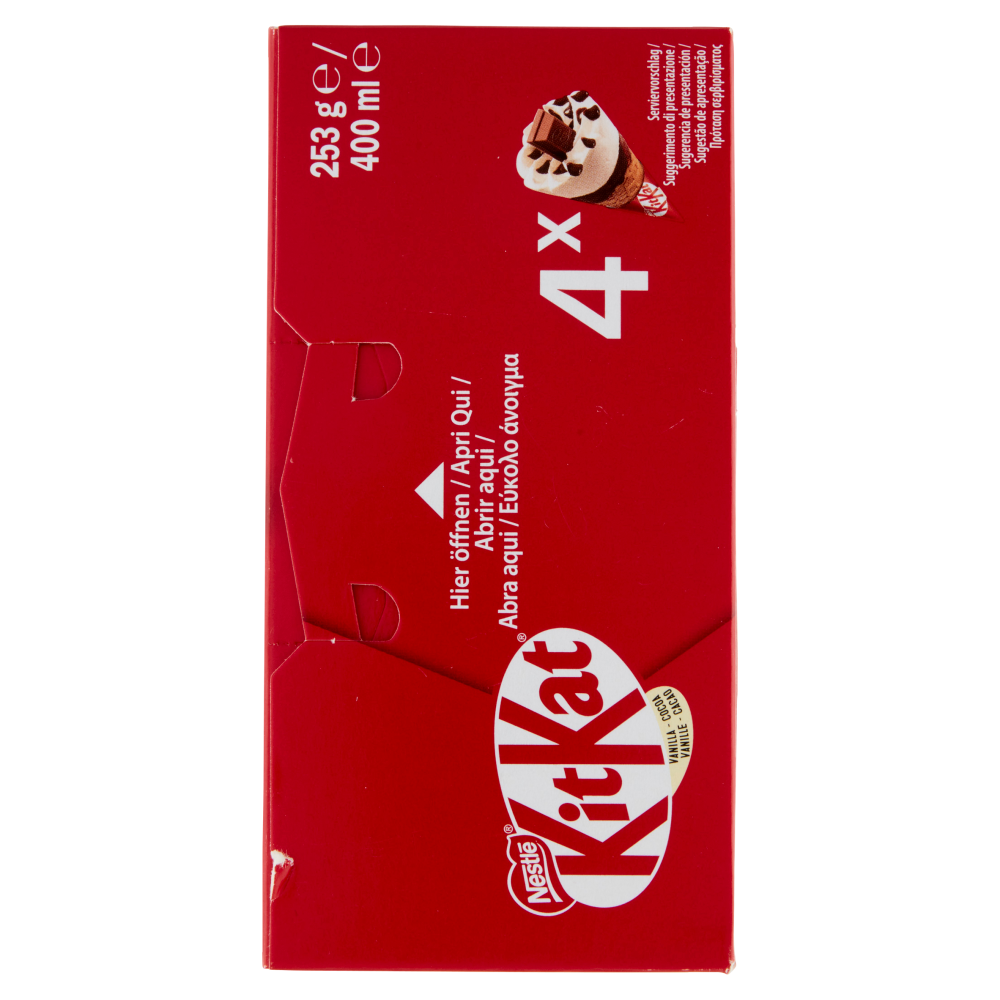 KITKAT® Cono alla Vaniglia 4 x 63,3 g