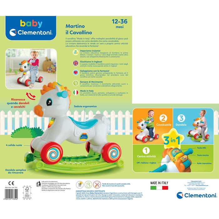 Baby 17854 giocattolo a dondolo e cavalcabile