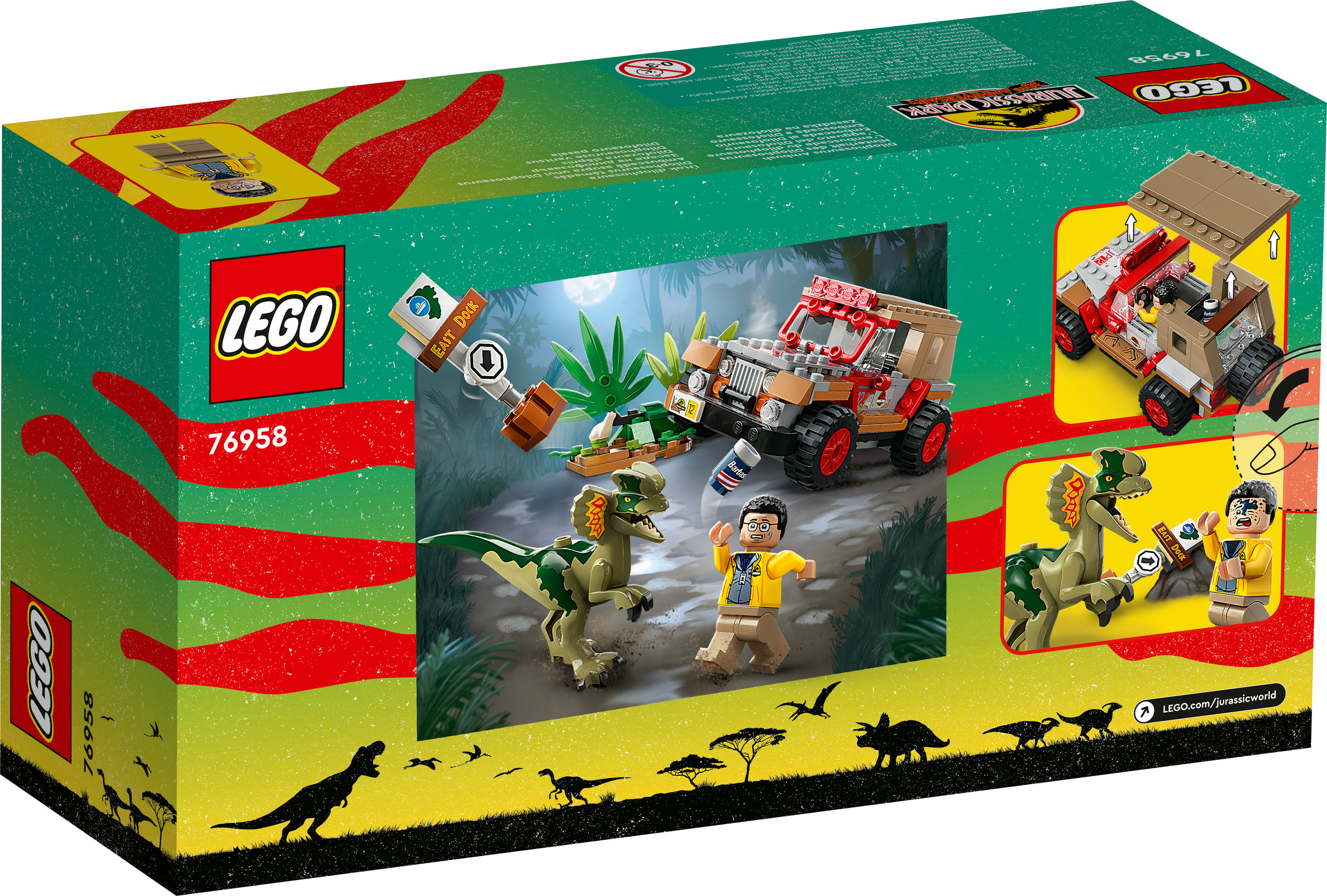 LEGO Jurassic World L&rsquo;agguato del Dilofosauro