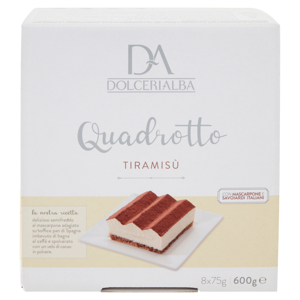 Dolcerialba Quadrotto Tiramis&ugrave; 2 x 300 g