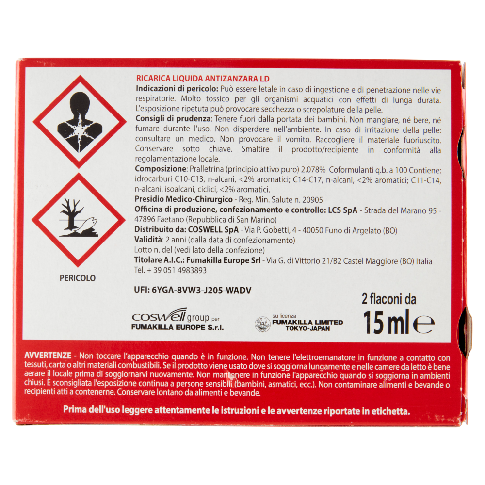 VAPE 2 Elettroemanatori Liquido Classic + 2 Ricariche da 15 ml