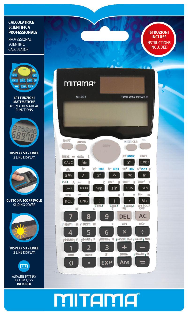 Mitama Calcolatrice Scientifica Genius