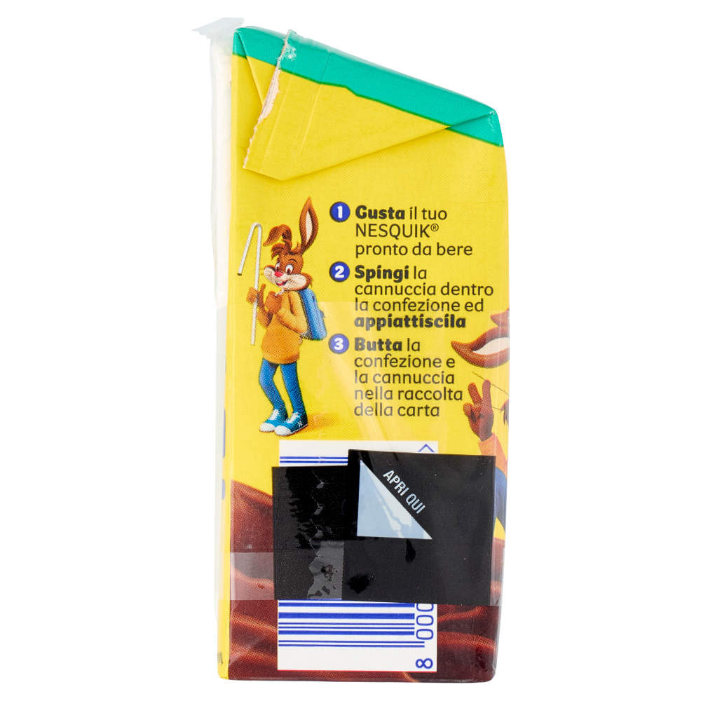 NESQUIK Pronto da Bere Senza Lattosio Latte e Cacao 3 Brick da 180ml
