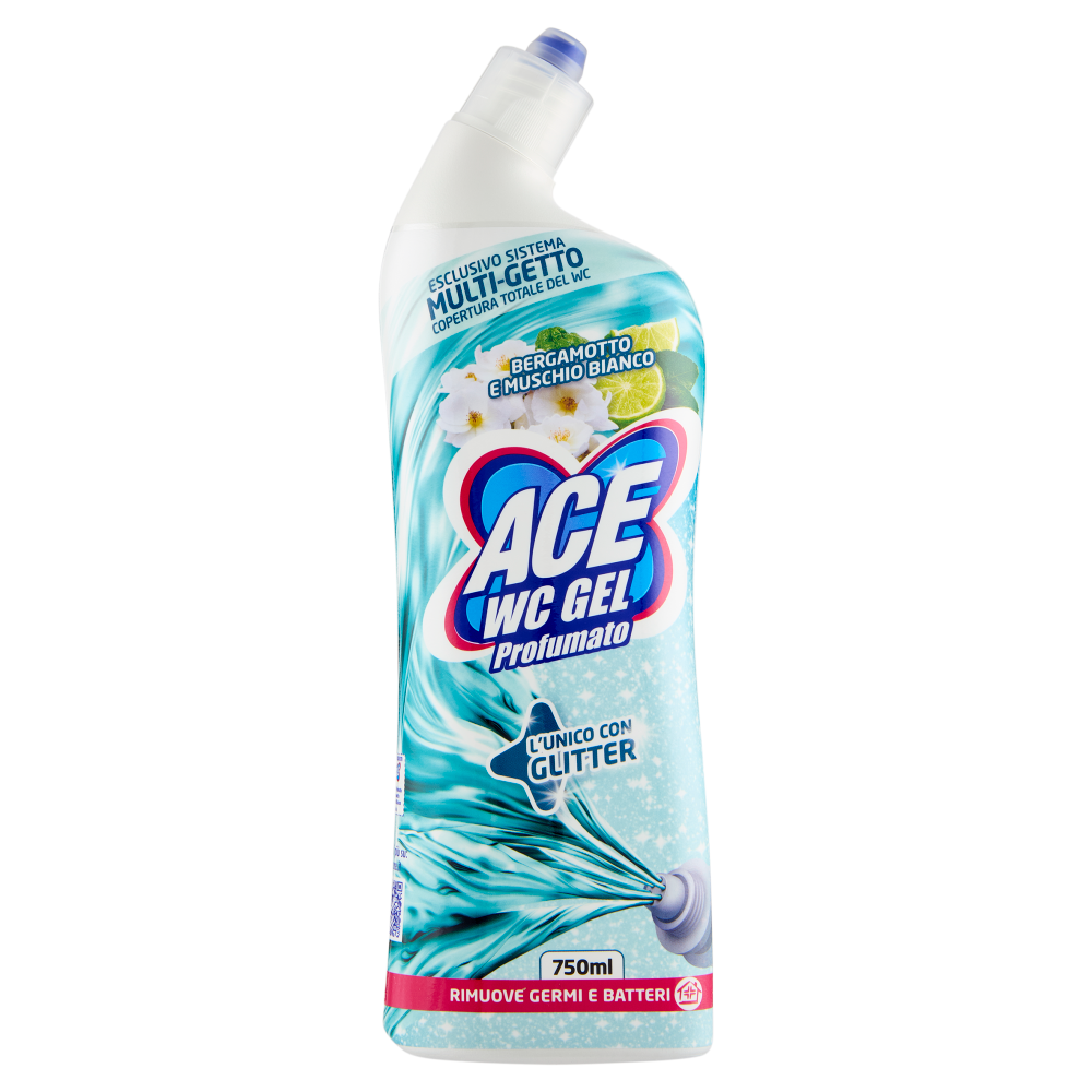 Ace Wc Gel Profumato Bergamotto e Muschio Bianco Multi-Getto 750 ml