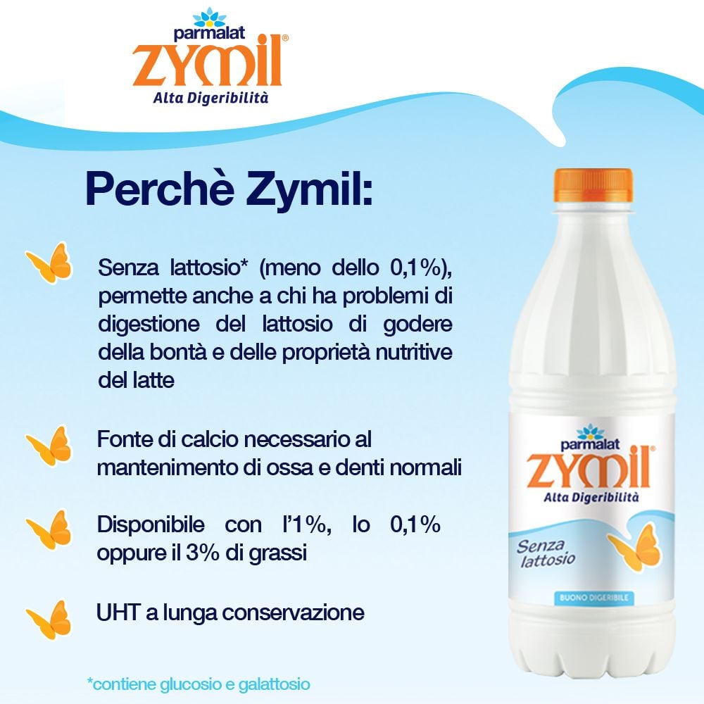 Zymil Latte UHT Senza lattosio Buono Digeribile 1000 ml