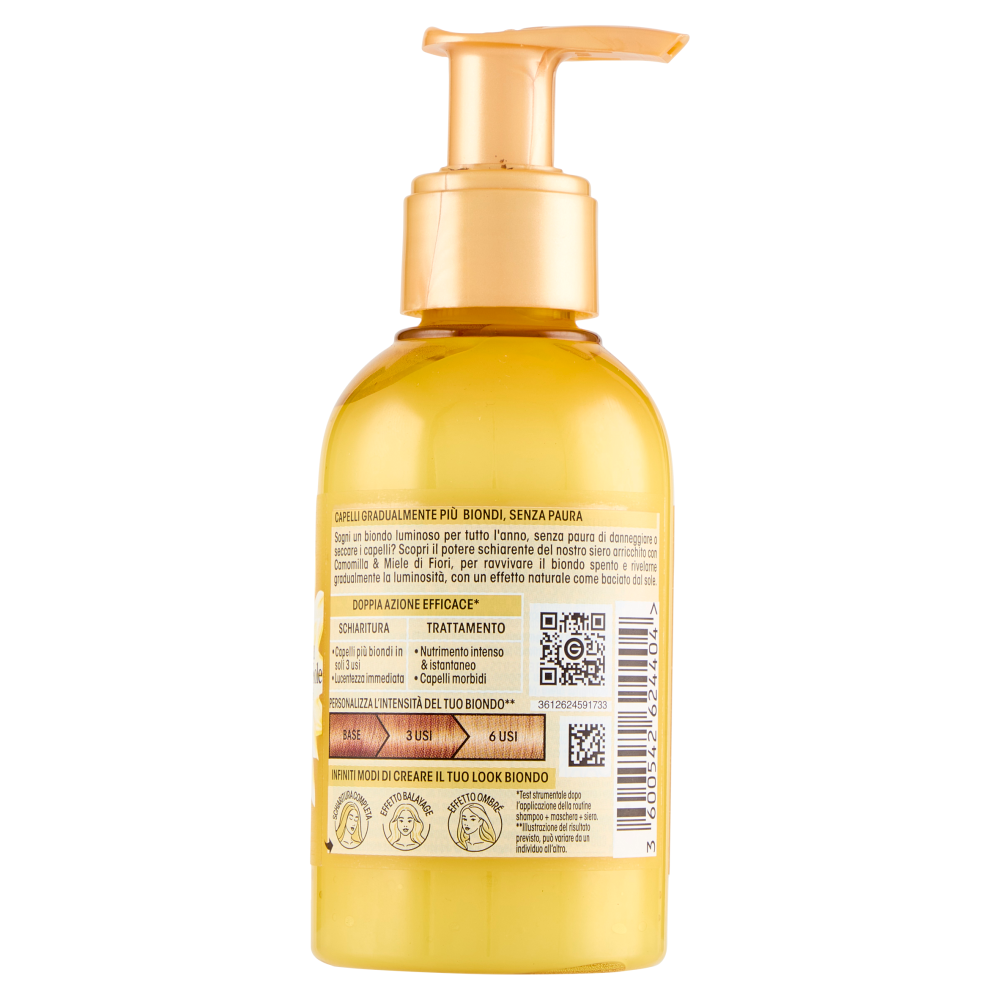 Garnier Ultra Dolce Elisir Illuminante Camomilla Baciata dal Sole & Miele di Fiori 120 ml