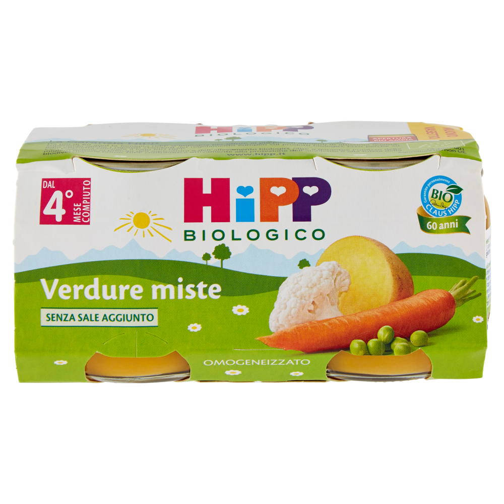HiPP Biologico Verdure miste Omogeneizzato 2 x 80 g