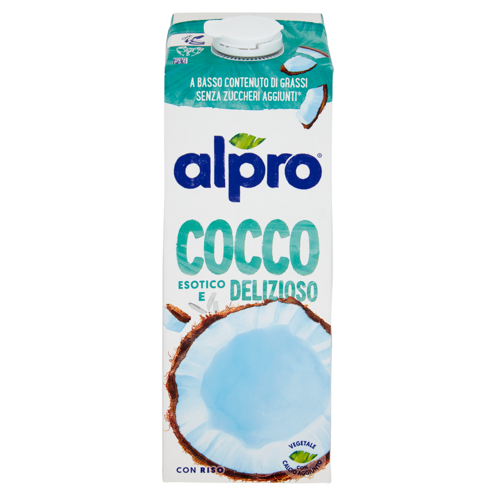 ALPRO Cocco Classico, Bevanda al Cocco 100% vegetale con vitamine B2, B12 e D, 1 L