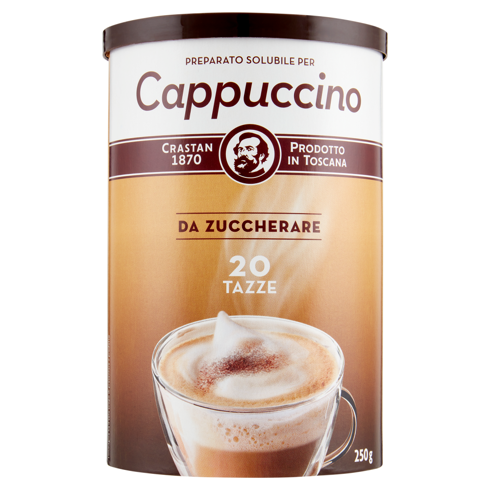 Crastan Preparato Solubile per Cappuccino da Zuccherare 250 g
