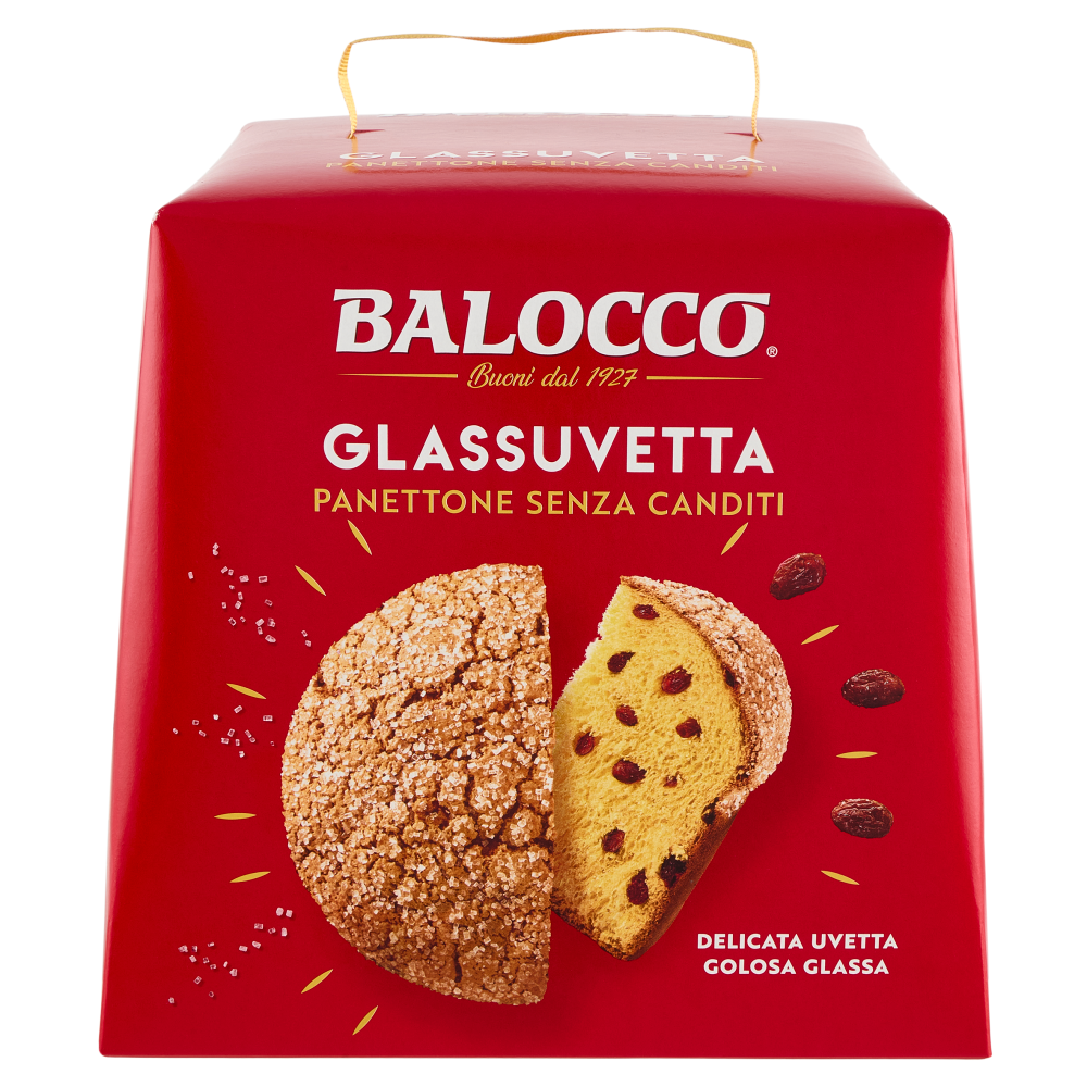 Balocco Glassuvetta Panettone Senza Canditi 750 g