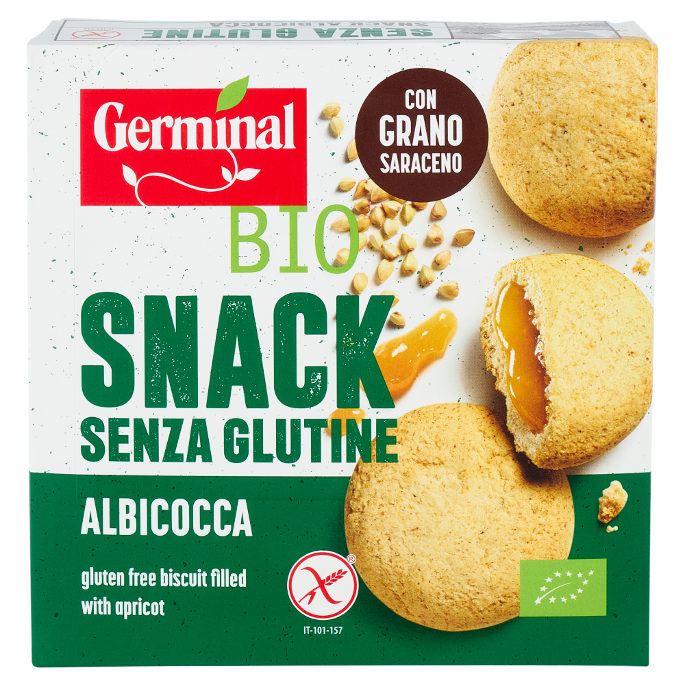 Germinal Bio Snack Senza Glutine Albicocca 6 x 33,4 g
