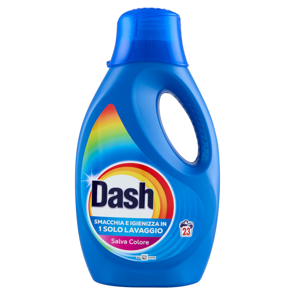 Dash Detersivo Liquido Lavatrice, Salva Colore, 23 Lavaggi 1035 ml