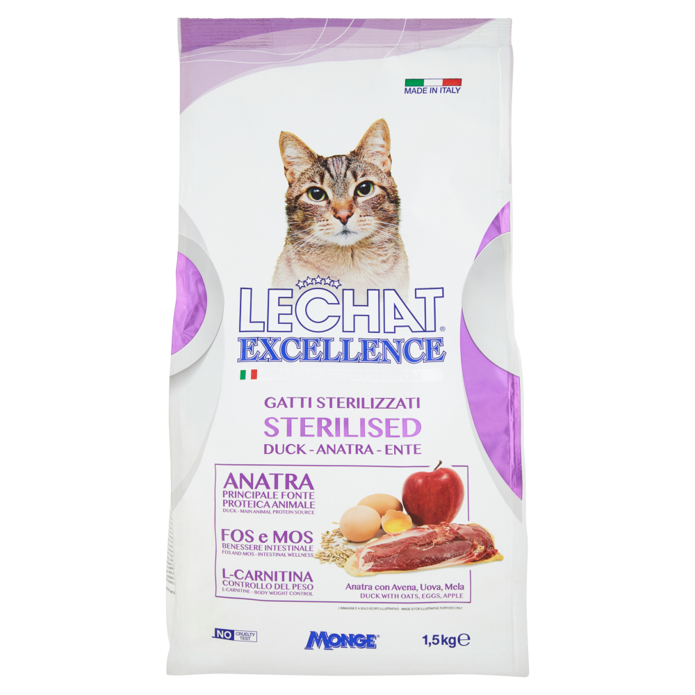 LeChat Excellence Sterilised Anatra 1,5 kg