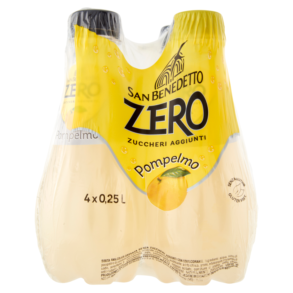 San Benedetto Pompelmo Zero 0,25 L x4