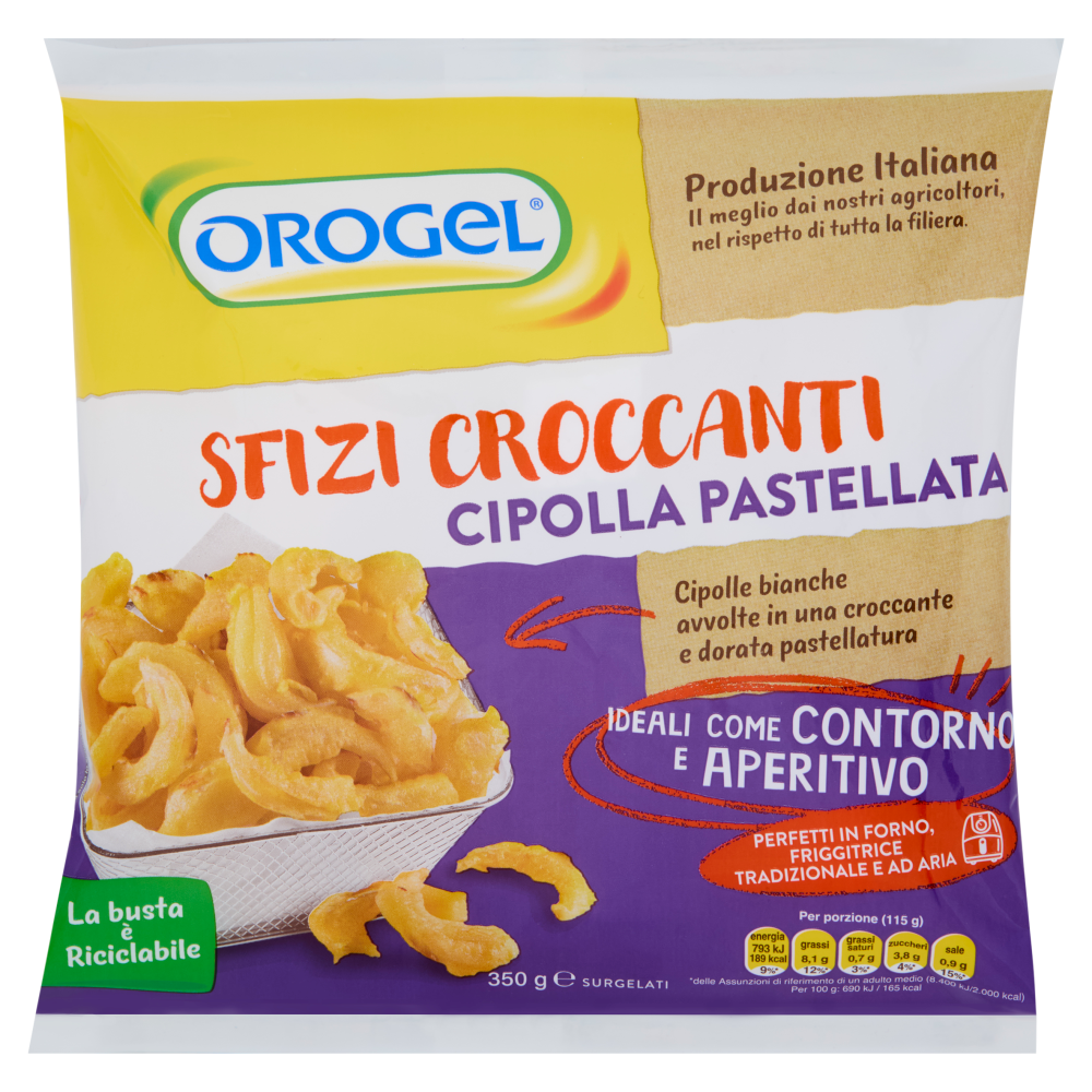 Orogel Sfizi Croccanti Cipolla Pastellata Surgelati 350 g