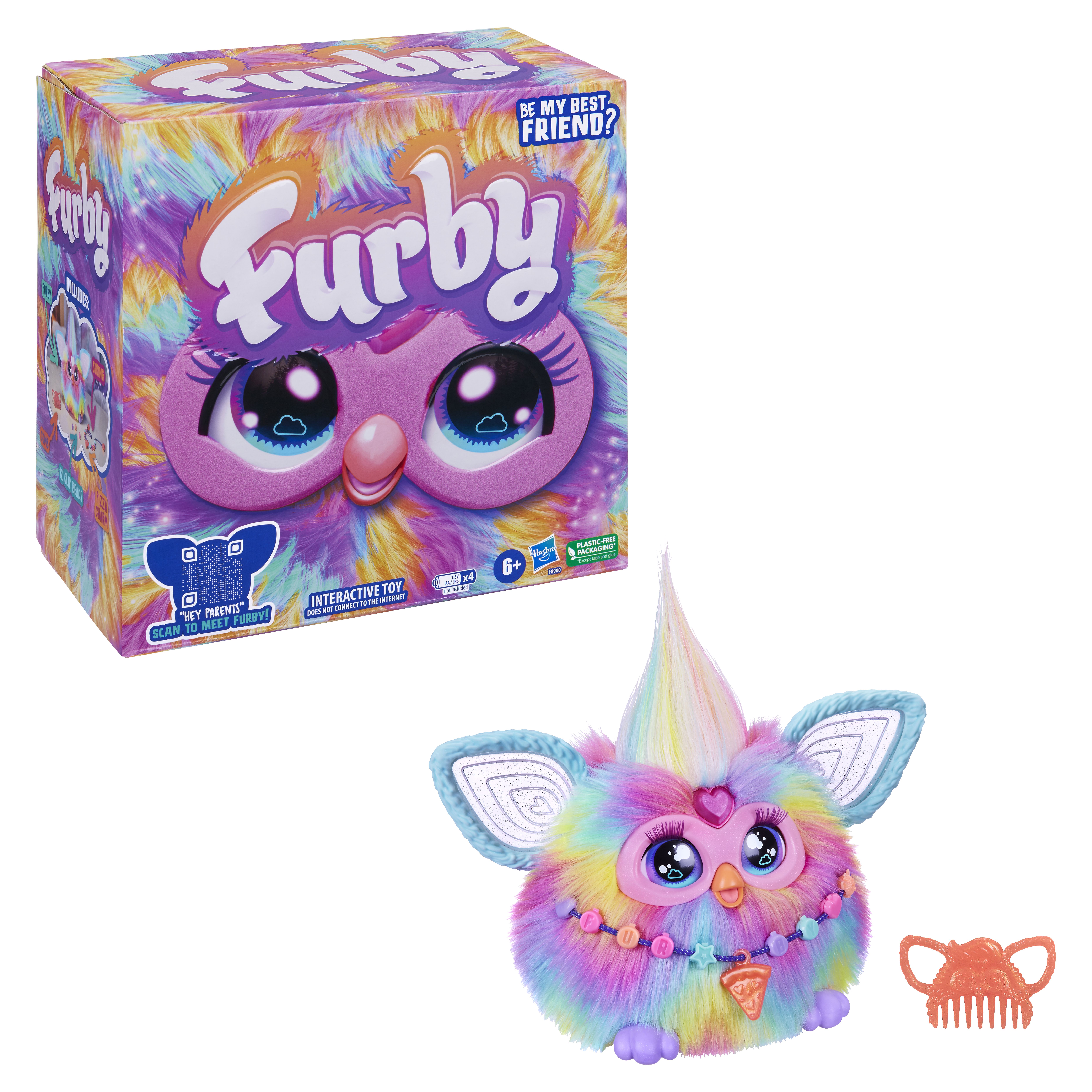 Furby Arcobaleno, giocattolo di peluche interattivo