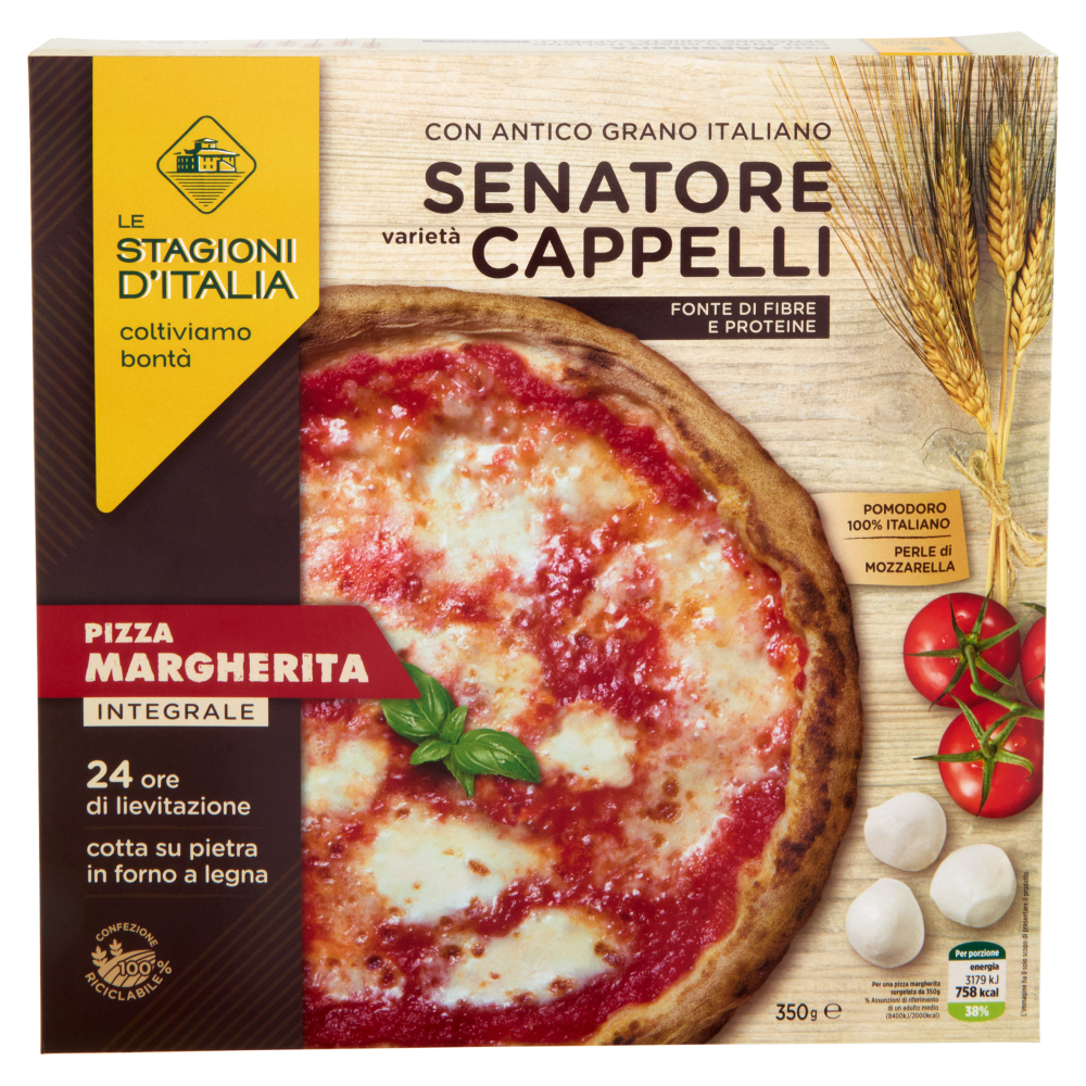 Le Stagioni d'Italia Pizza Margherita Integrale Senatore varietà Cappelli 350 g