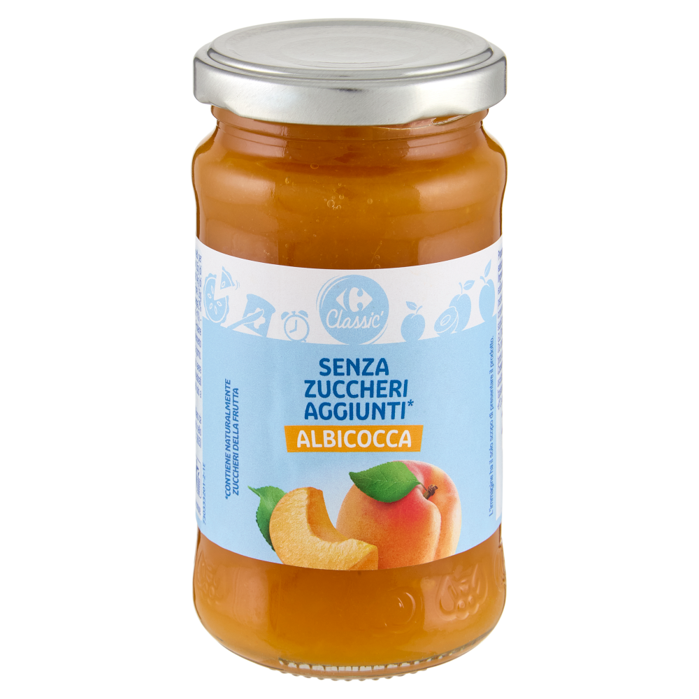 Carrefour Classic Senza Zuccheri Aggiunti* Albicocca 220 g