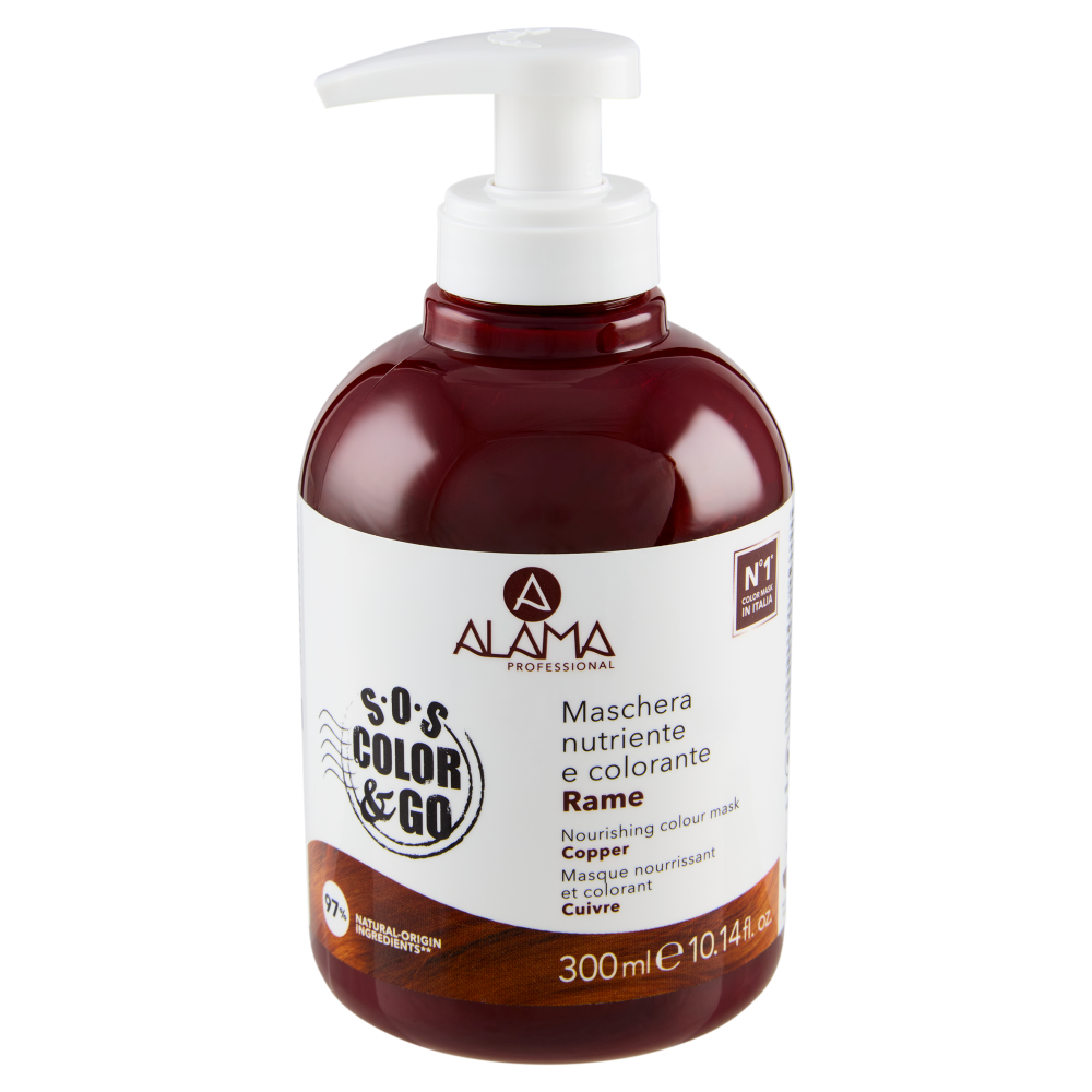 Alama Professional S.O.S. Color & Go Maschera nutriente e colorante Rame 300 ml