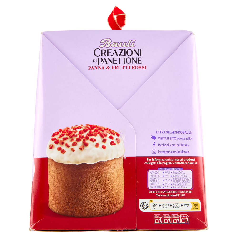 Bauli Creazioni di Panettone Panna & Frutti Rossi 450 g