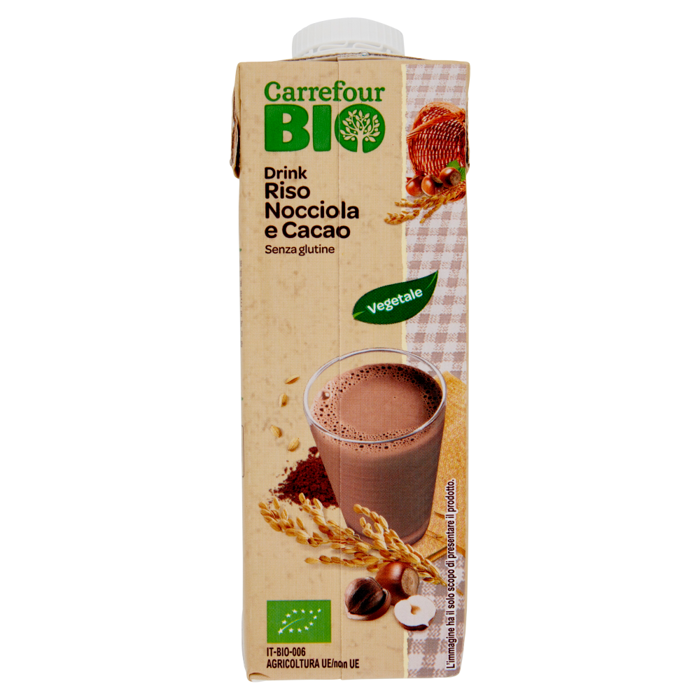 Carrefour Bio Drink Riso Nocciola e Cacao 250 ml