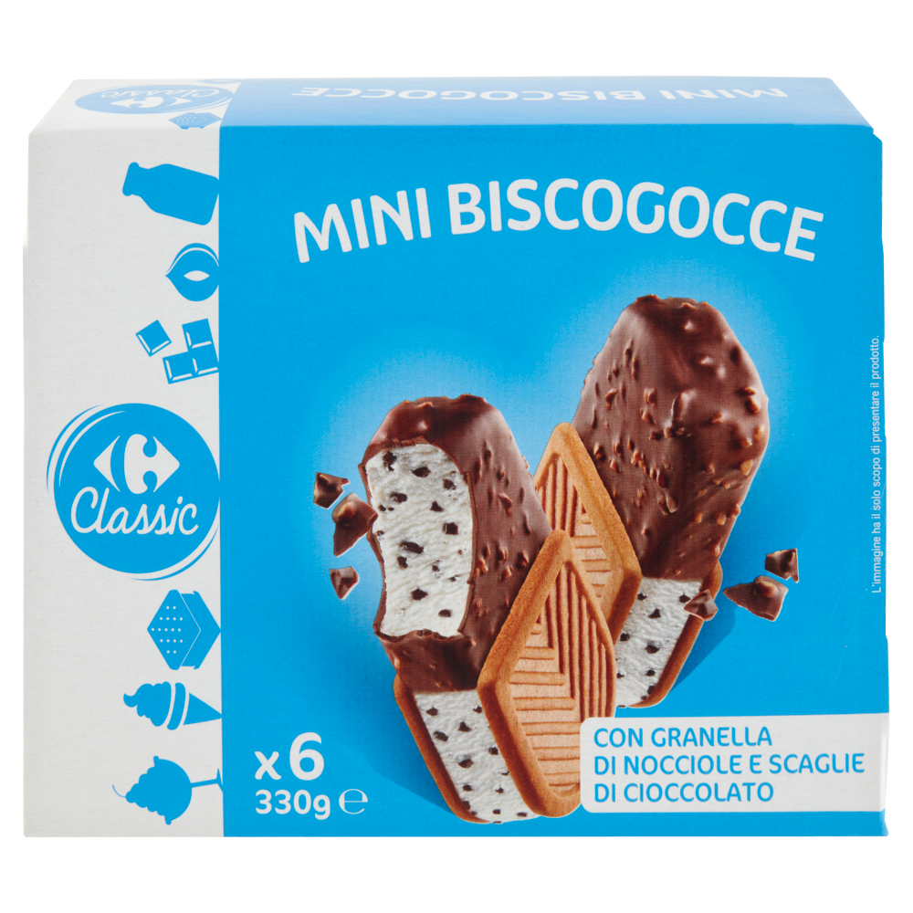 Carrefour Classic Mini Biscogoccce 6 x 55 g