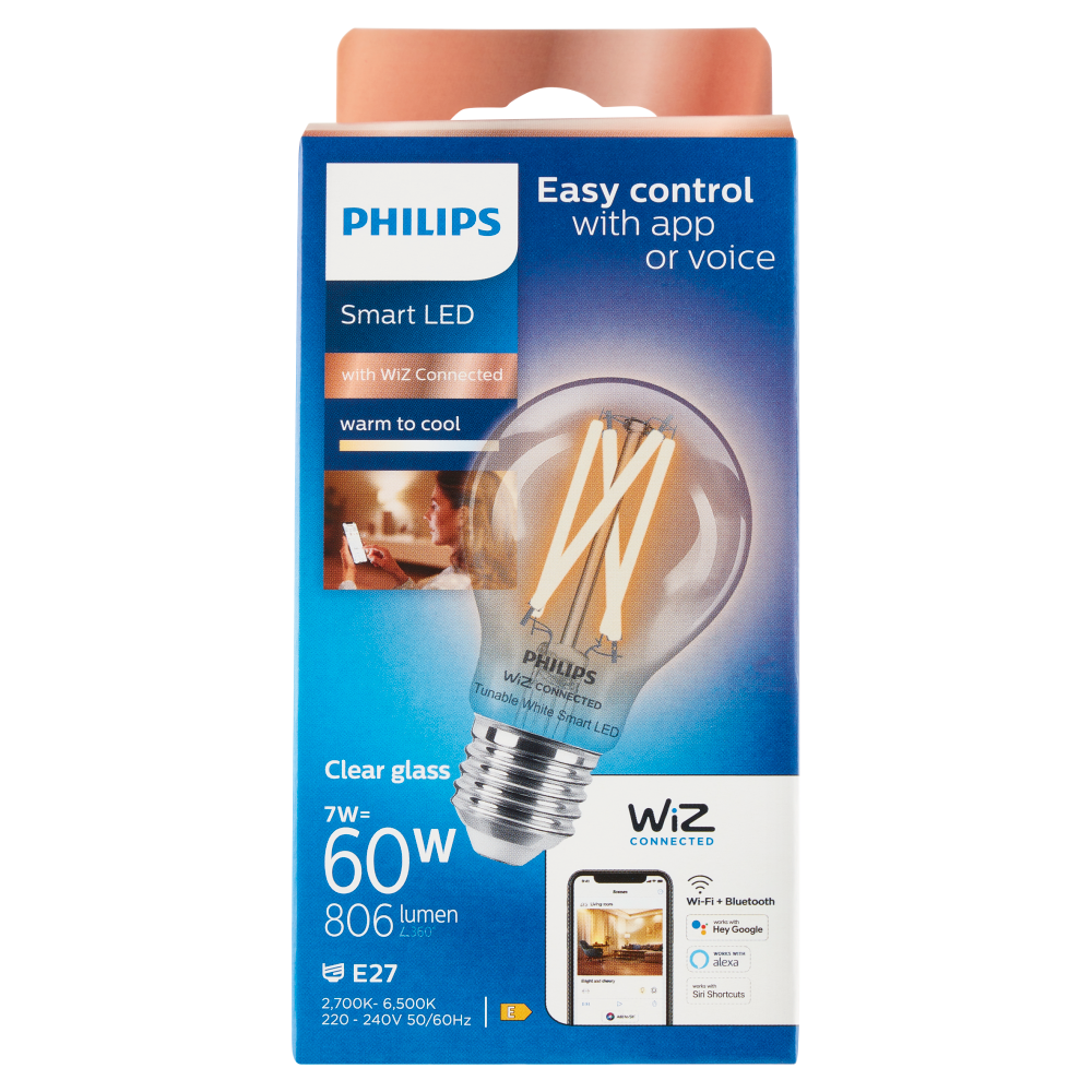 Philips Smart TW Goccia Filamento 60W E27