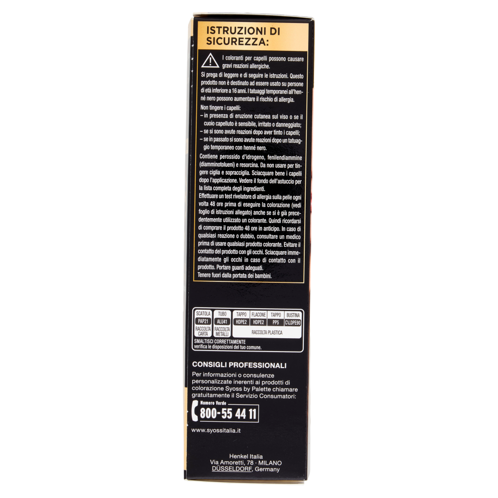 Syoss By Palette oleo intense Castano Dorato 4-60