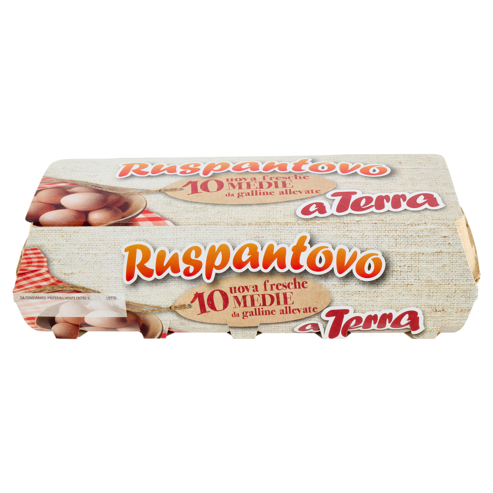 Ruspantovo 10 uova fresche Medie da galline allevate a Terra
