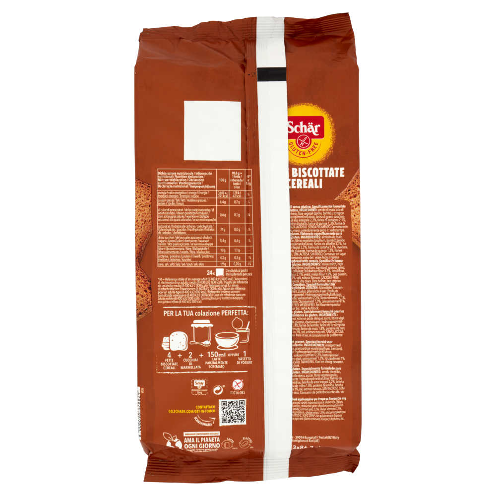 Schär Fette Biscottate Cereali 3 x 86,7 g