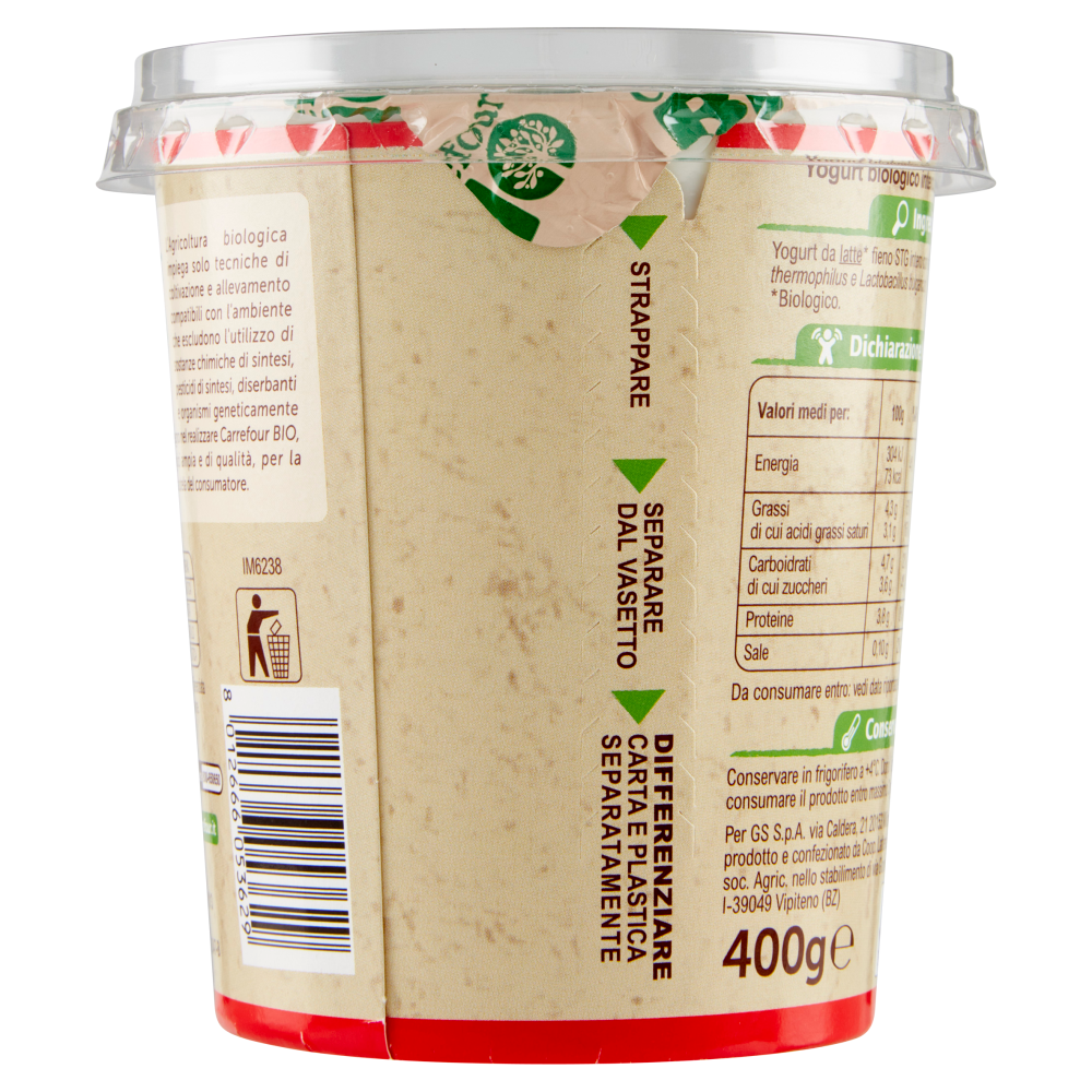 Carrefour Bio Yogurt intero 400 g