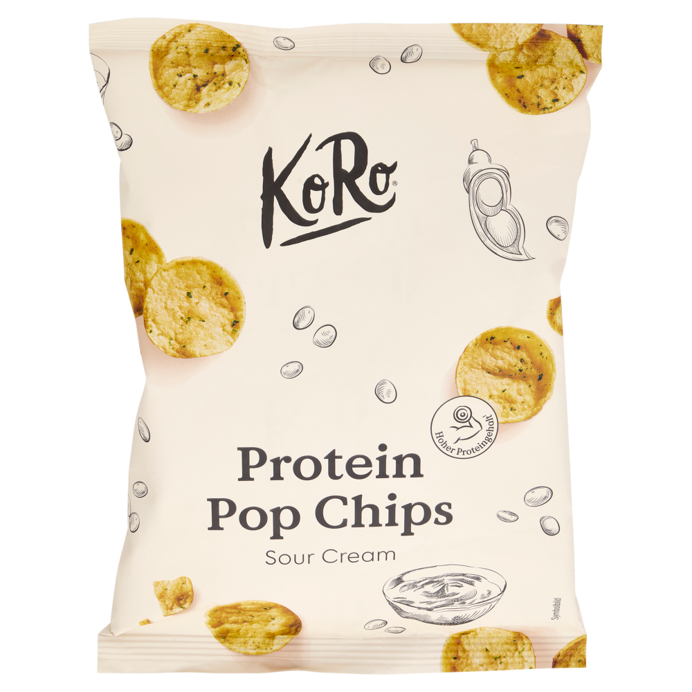 KoRo Protein Pop Chips Sour Cream 50 g