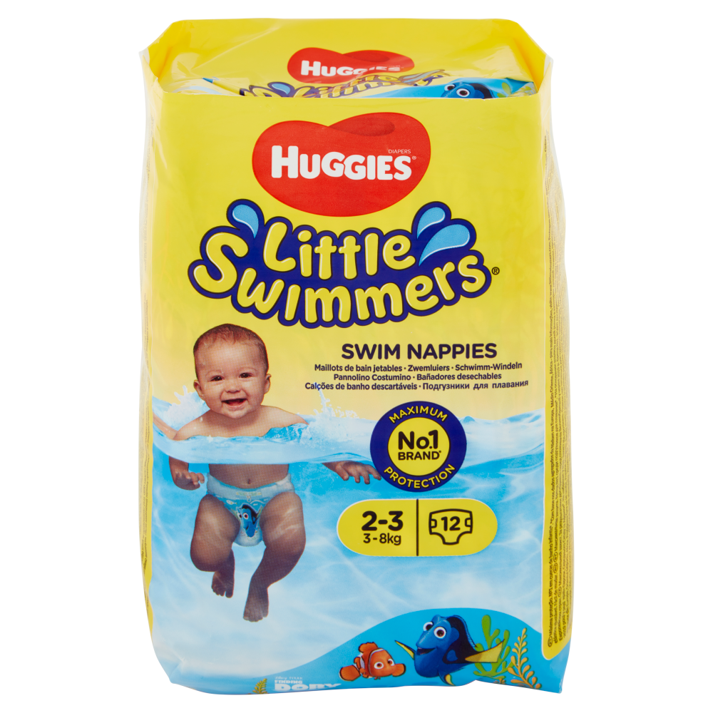 Huggies Little Swimmers Pannolino Costumino 2-3 3-8kg 12 pz