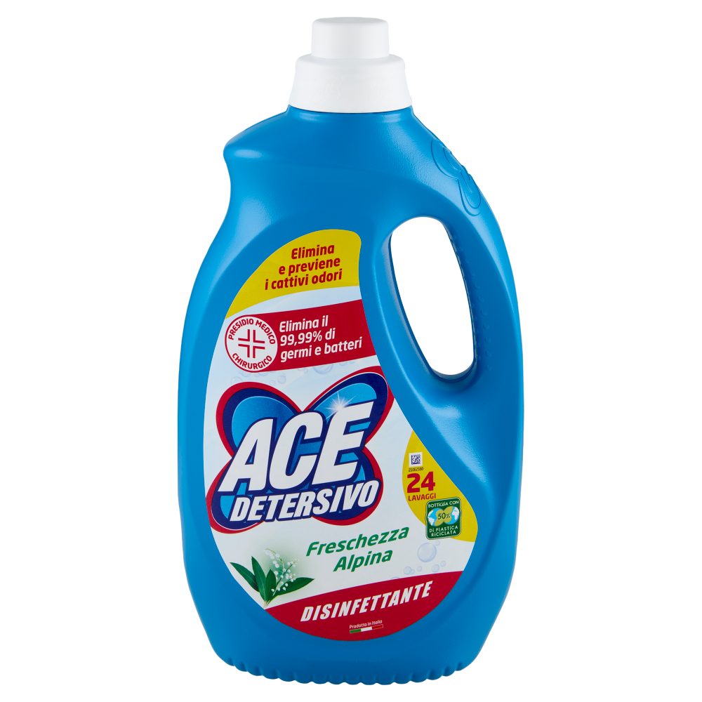 Ace Detersivo Igienizzante Freschezza Alpina 24 Lavaggi 1320 ml