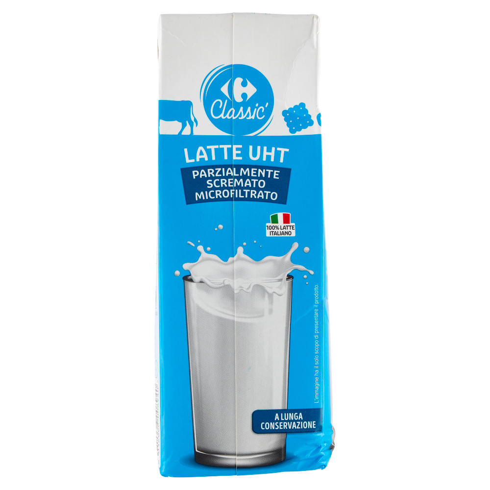 Carrefour Classic Latte UHT Parzialmente Scremato Microfiltrato