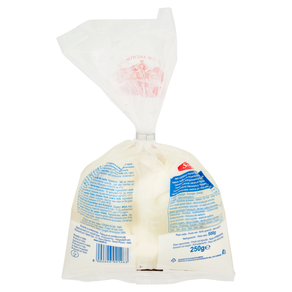 Sabelli Fior di Latte Nodini da Latte Italiano 250 g