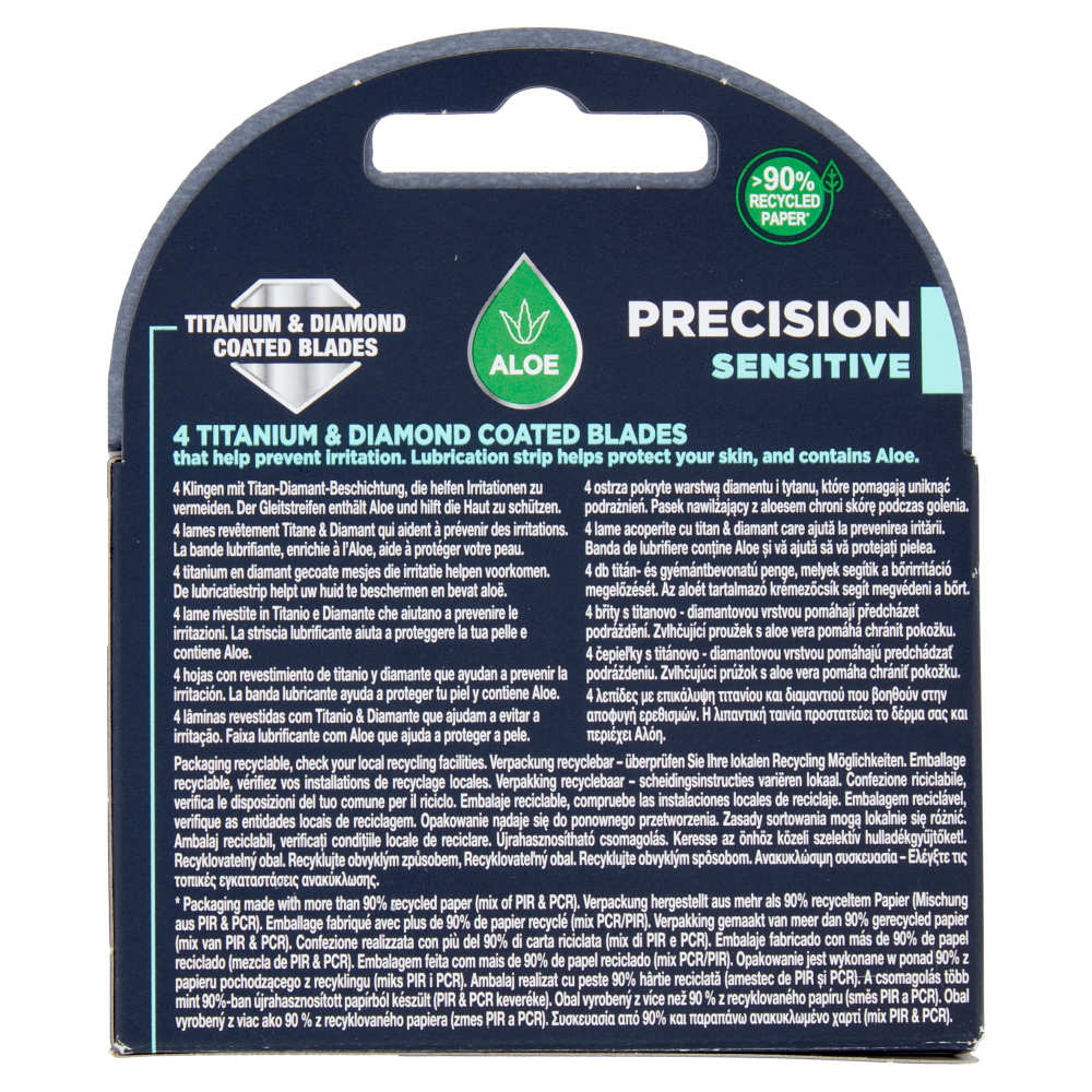 Wilkinson Sword Quattro Essential 4 Sensitive Lame x4