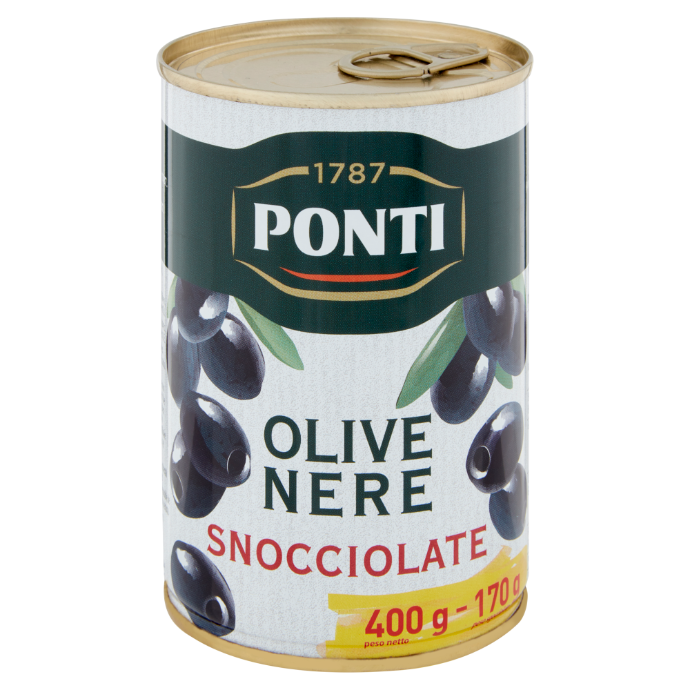 Ponti Olive Nere Snocciolate 400 g